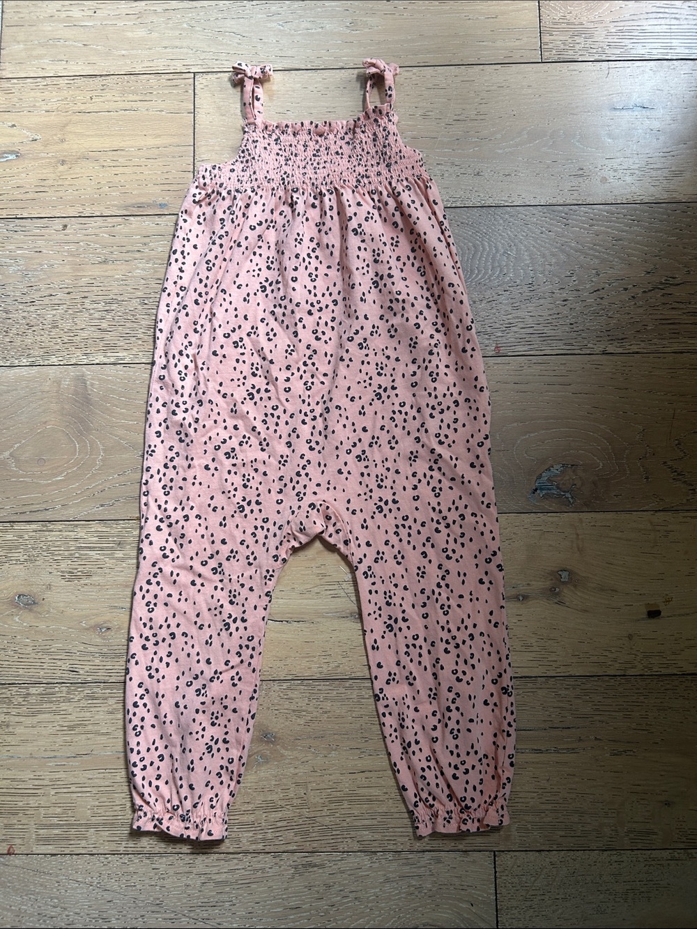 H&M Pink Leopard Print Sundress Romper